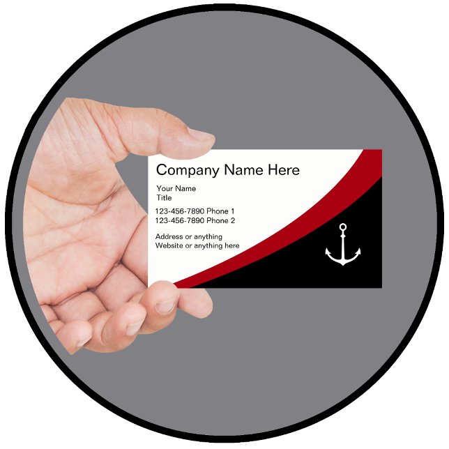 Carte De Visite Profil d'entreprise nautique (Nautical business cards)