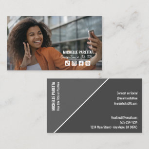 Carte De Visite Profil des médias sociaux