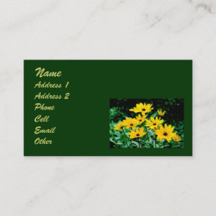Carte De Visite Profil des Rudbeckies à yeux noirs