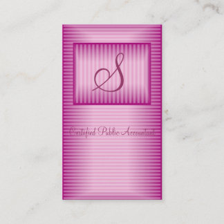 Carte De Visite Profil professionnel rose