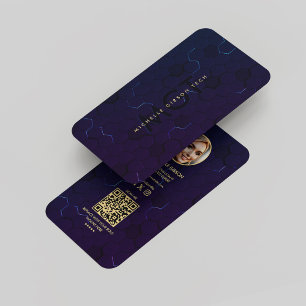 Carte De Visite Programmateur moderne Cybersécurité Midnight Blue