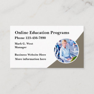 Carte De Visite Programme d'éducation en ligne