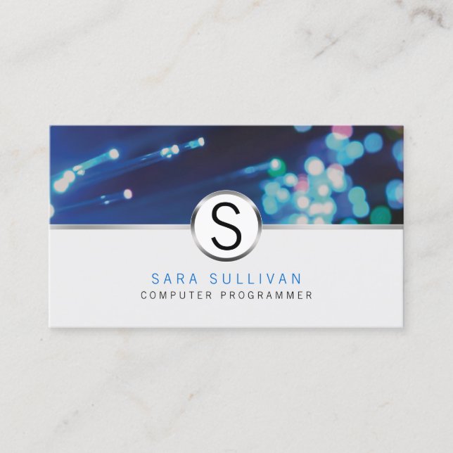 Carte De Visite Programmeur informatique Compétences informatiques (Devant)