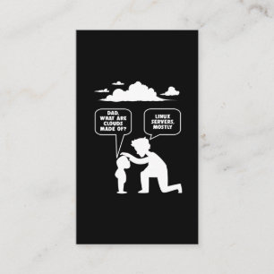 Carte De Visite Programmeur informatique développeur Linux Nerd