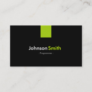 Carte De Visite Programmeur Moderne Mint Green
