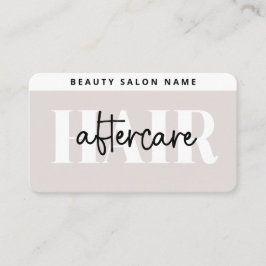 Carte De Visite Prolongations simples modernes de cheveux après so