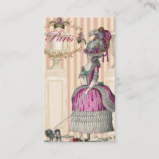 Carte De Visite Promenade matinale sur les Champs-Élysées (Devant)