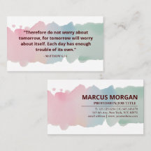 Promesses de Dieu Écriture aquarelle - Matthieu 6: