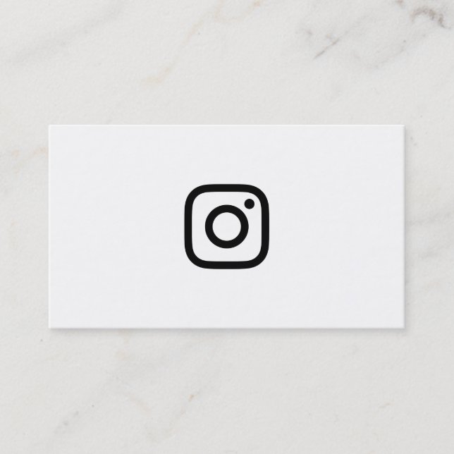 Carte De Visite promo d'instagram (Devant)