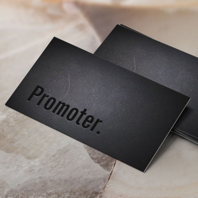 Carte de visite Promoteur Black Out professionnel (Créateur téléchargé)