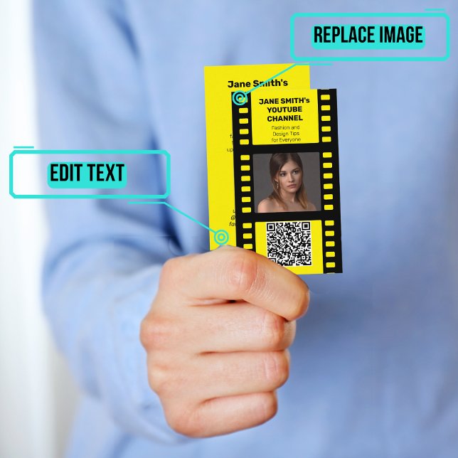 Carte De Visite Promotion de la chaîne YouTube - Motif du film jau (Please enjoy our business card)