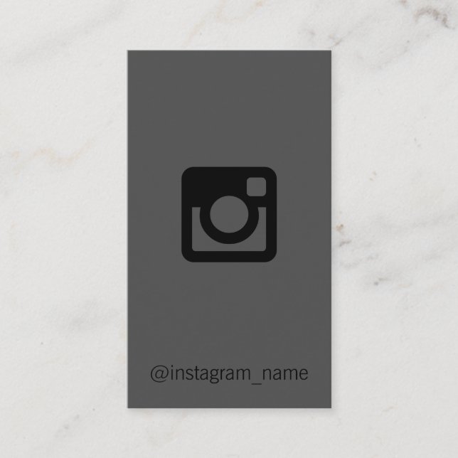 Carte De Visite Promotion des médias sociaux / Gris (Devant)