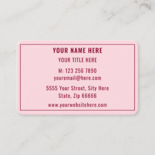Carte de visite promotionnel de société personnali