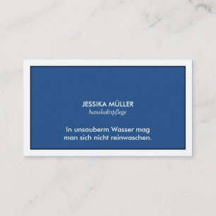 Carte de visite propre