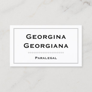 Carte De Visite Propre, Moderne Et Élégant Avec Ligne Frontière Bu