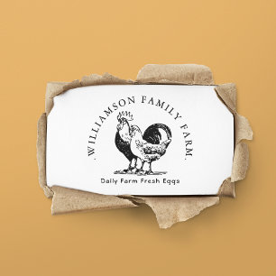 Carte De Visite Propres Agriculteurs Marché OEufs Frais Bio Poulet