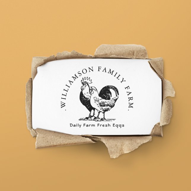 Carte De Visite Propres Agriculteurs Marché OEufs Frais Bio Poulet (Créateur téléchargé)
