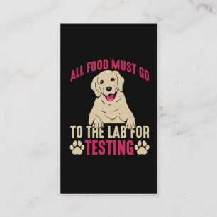 Carte De Visite Propriétaire de chiens du Labrador Hilaried Lab Pa