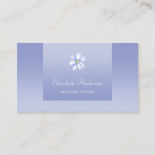 Carte De Visite Propriétaire de l'entreprise de Fleur de Pervenche