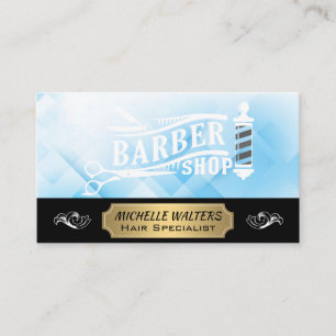Carte De Visite Propriétaire du magasin   Logo du pôle en barbre