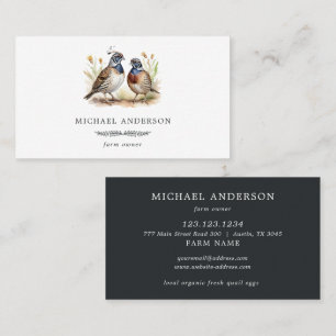 Carte De Visite Propriétaire d'une ferme Vintage simple moderne