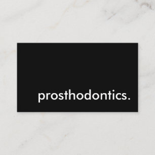 Carte De Visite prosthodontique.