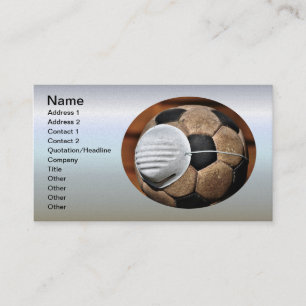 Carte De Visite Protection contre les virus du football respiratoi