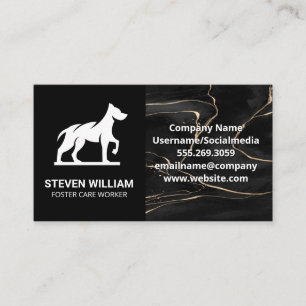 Carte De Visite Protection des animaux   Abri   Logo du chien