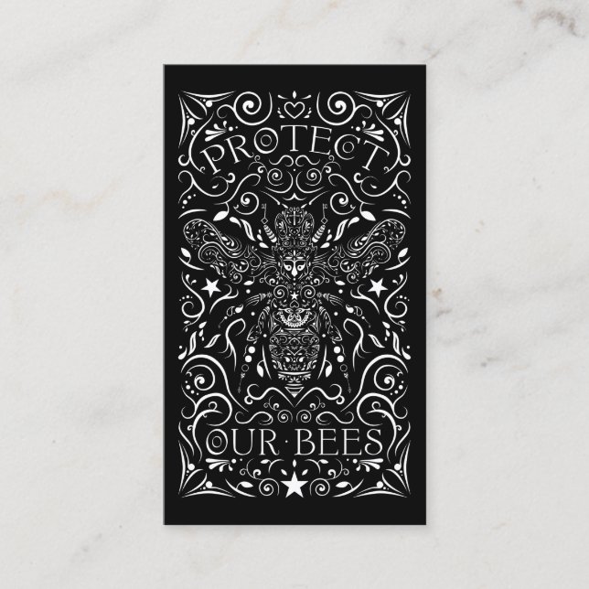 Carte De Visite protégez nos abeilles (Devant)