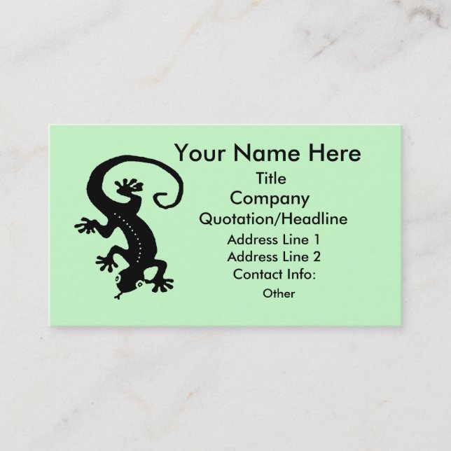 Carte De Visite Prototype Gecko 1 (Devant)