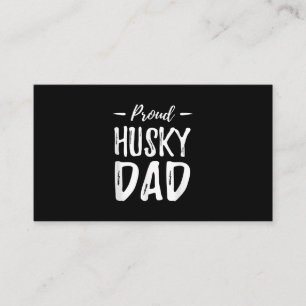 Carte De Visite Prouve Husky Chig Papa   Drôle Idée cadeau de l'am