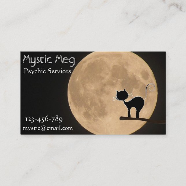 Carte De Visite Psychique, tarot, nouveaux services d'âge de (Devant)