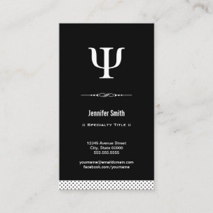Carte De Visite Psychologue Professionnelle - Psychologie Symbole 
