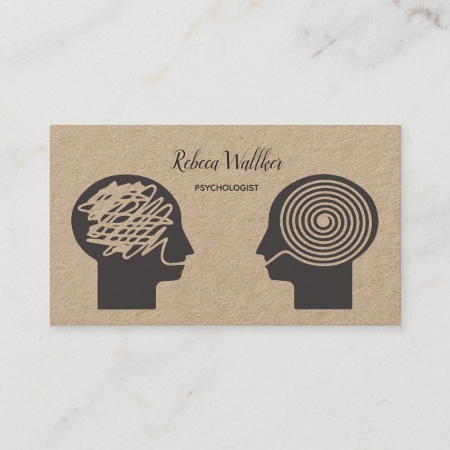 Carte De Visite Psychologue, Psychiatre, Docteur, Clinique Privée (Devant)
