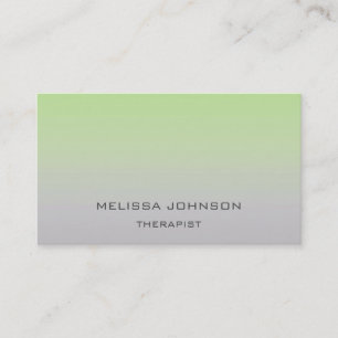 Carte De Visite Psychologue Thérapeutique Couch Ombre Green Grey
