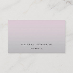 Carte De Visite Psychologue Thérapeutique Couch Ombre rose Grey