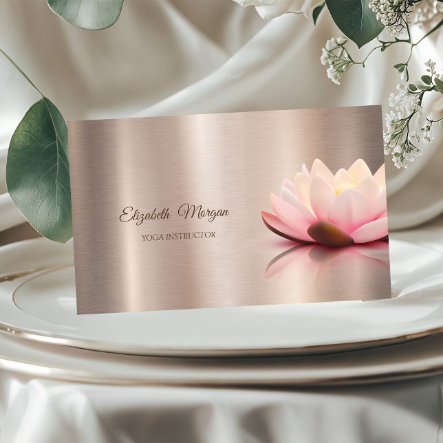 Carte De Visite Psychologue Thérapeutique Professionnelle, Lotus,  (Créateur téléchargé)