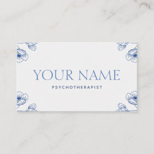 Carte De Visite Psychothérapeute Conseiller familial Elegant Class