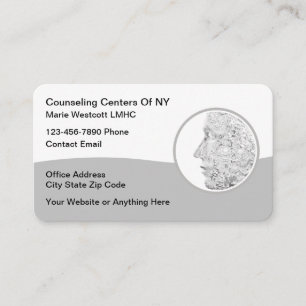 Carte De Visite Psychothérapie de conseiller en santé mentale uniq