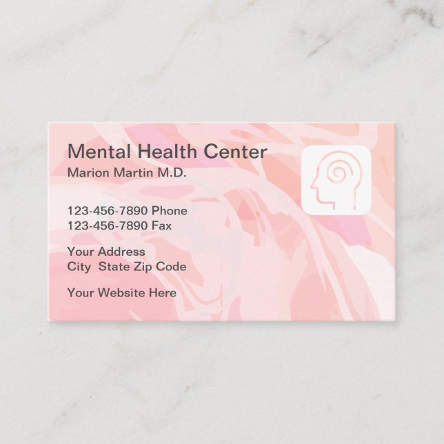 Carte De Visite Psychothérapie professionnelle en santé mentale (Devant)