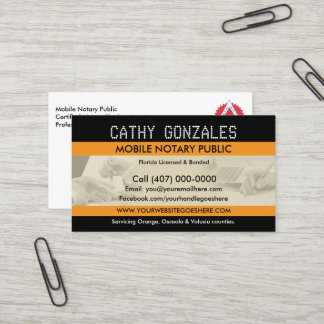 Carte de visite public de notaire mobile