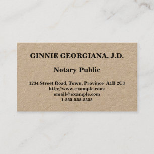 Carte de visite public de notaire simple