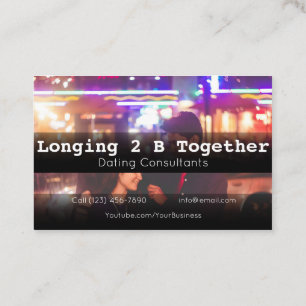 Carte De Visite Publicité Rencontre Constante Agence Couples Couch