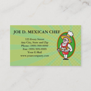 Carte De Visite Puces de maïs mexicaines de burrito de tacos de