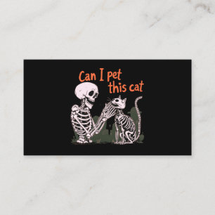 Carte De Visite Puis-Je Animer Ce Chat ? Conception pour Amoureux 