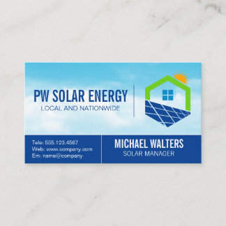 Carte De Visite Puissance solaire | Ciel