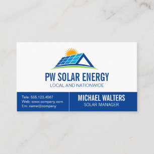 Carte De Visite Puissance solaire   Technologie domestique