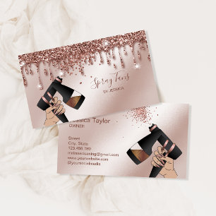 Carte De Visite Pulvérisateur Tan Gun, Rose mobile Gold Spray Tann