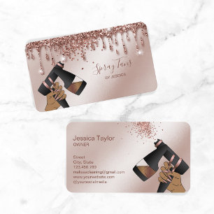 Carte De Visite Pulvérisateur Tan Gun, Rose mobile Gold Spray Tann