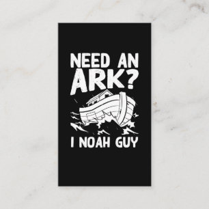 Carte De Visite Pun religieux Christian Noah Ark